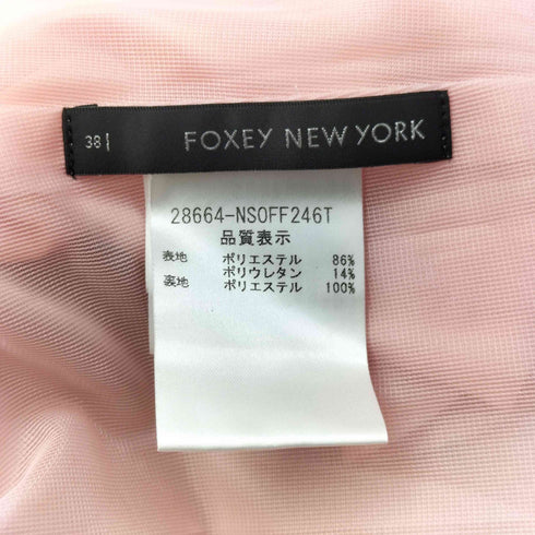 フォクシーニューヨーク FOXEY NEW YORK バックジップ ノースリーブワンピース レディース EUR:38