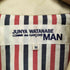 ジュンヤワタナベコムデギャルソンマン JUNYA WATANABE COMME des GARCONS MAN AD2002 裏地ストライプ コットン ステンカラーコート メンズ M