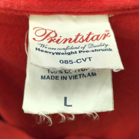 プリントスター printstar フロントプリント 半袖Tシャツ メンズ JPN:L