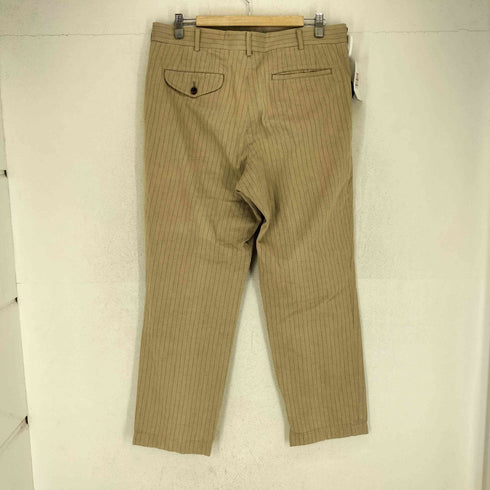 コムデギャルソンオムプリュス COMME des GARCONS HOMME PLUS AD2005 1タック ストライプ コットン スラックスパンツ メンズ LL