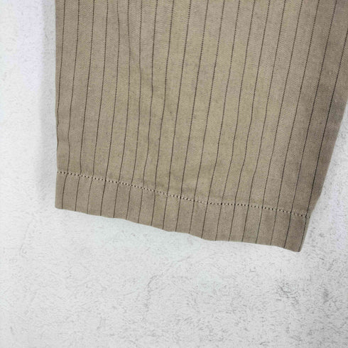 コムデギャルソンオムプリュス COMME des GARCONS HOMME PLUS AD2005 1タック ストライプ コットン スラックスパンツ メンズ LL