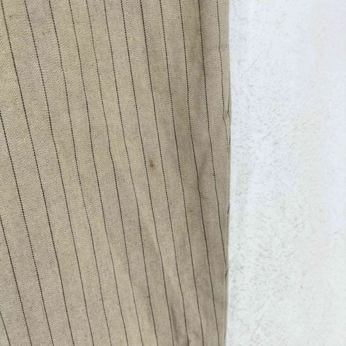 コムデギャルソンオムプリュス COMME des GARCONS HOMME PLUS AD2005 1タック ストライプ コットン スラックスパンツ メンズ LL