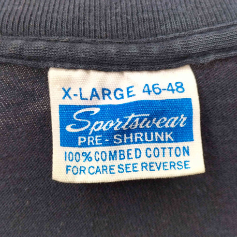 SPORTS WEAR 70-80S フロントポケット 半袖Tシャツ メンズ import:XL