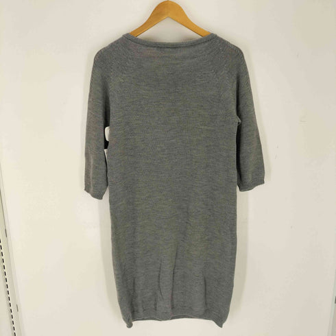 マックスマーラステュディオ MAX MARA STUDIO 7分袖 ポケット ニット ワンピース レディース