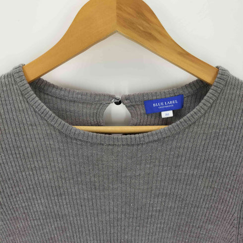 ブルーレーベルクレストブリッジ BLUE LABEL CRESTBRIDGE 切替 ベルテッド ニットワンピース レディース 38