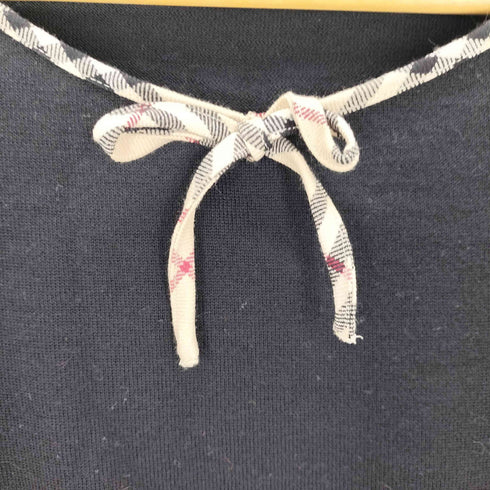 バーバリーブルーレーベル BURBERRY BLUE LABEL ノバチェック 長袖 ニットプルオーバー レディース M