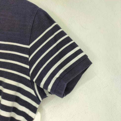 ラコステ LACOSTE ワニ刺繍 ボーダー 半袖ポロシャツ メンズ JPN:5