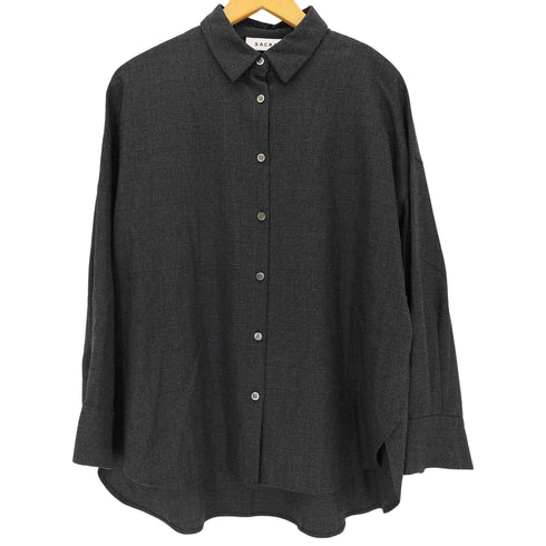 サクラ SACRA ウール混 チェック L/S BDシャツ レディース
