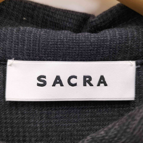 サクラ SACRA ウール混 チェック L/S BDシャツ レディース