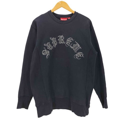 シュプリーム Supreme 00S OLD English Arc Logo オールド イングリッシュ ロゴ スウェット 初期 刺繍 アーチ ロゴ メンズ import:L