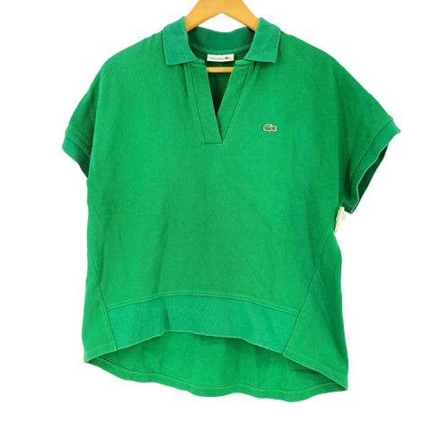 ラコステ LACOSTE ワニ刺繍 スキッパー 半袖ポロシャツ メンズ US:36