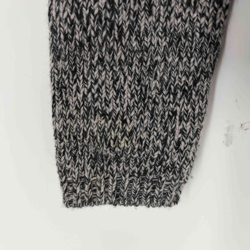 エスマックスマーラ S Max Mara ビジュー装飾 クルーネック メラン ニットカーディガン レディース
