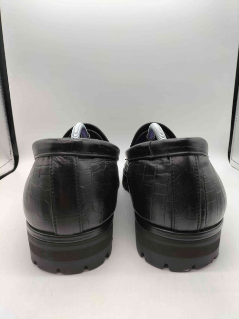 バッズプール BUDSPOOL CROCODILE EMBOSS LEATHER LOAFER コラボ クロコダイル エンボス レザー ローファー メンズ 27 1/2