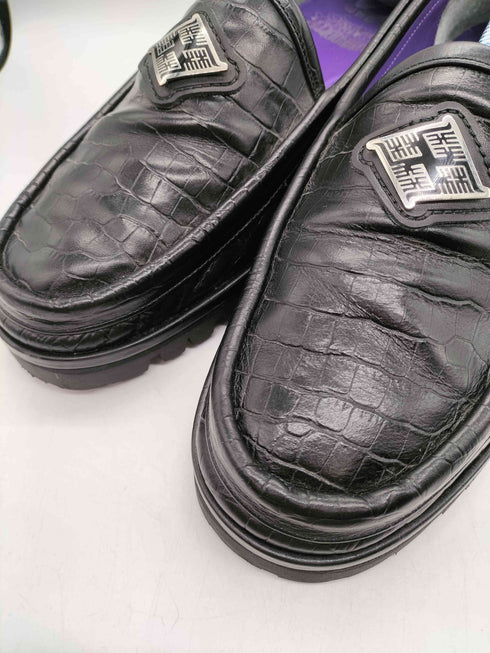 バッズプール BUDSPOOL CROCODILE EMBOSS LEATHER LOAFER コラボ クロコダイル エンボス レザー ローファー メンズ 27 1/2