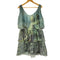 アルベルタフェレッティ ALBERTA FERRETTI フリルデザイン ノースリーブワンピース レディース EUR:40
