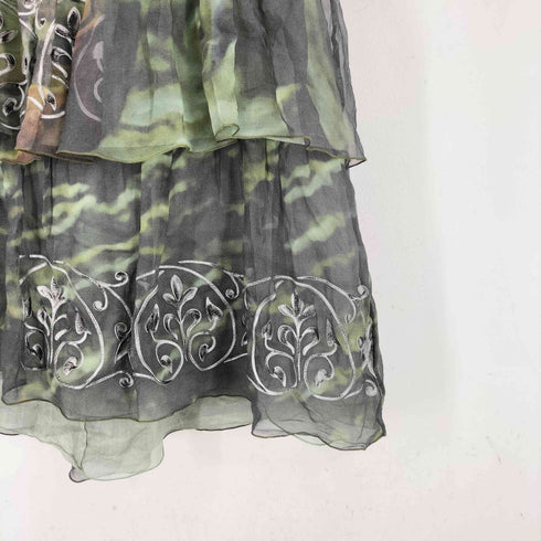 アルベルタフェレッティ ALBERTA FERRETTI フリルデザイン ノースリーブワンピース レディース EUR:40