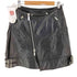 サカイ Sacai 22SS cow leather double-zip riders skirt カウレザーダブルジップライダースミニスカート レディース 2