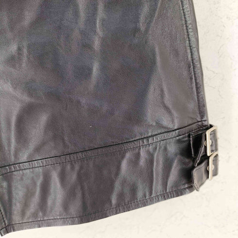 サカイ Sacai 22SS cow leather double-zip riders skirt カウレザーダブルジップライダースミニスカート レディース 2