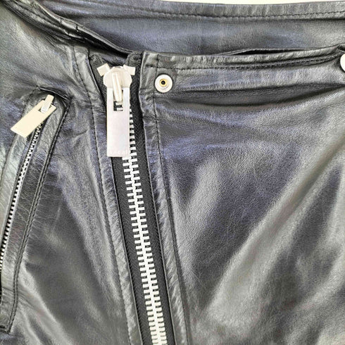 サカイ Sacai 22SS cow leather double-zip riders skirt カウレザーダブルジップライダースミニスカート レディース 2