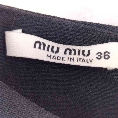ミュウミュウ miu miu ケープデザイン ミニワンピース レディース FR:36