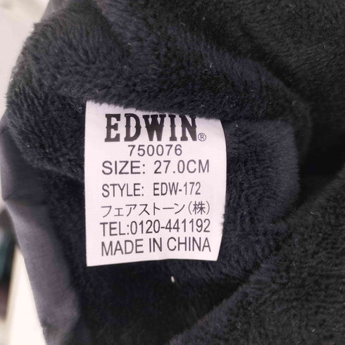 エドウィン EDWIN 裏フリースボア 折り返し 2WAY スノーシューズ ウィンターブーツ メンズ JPN:27