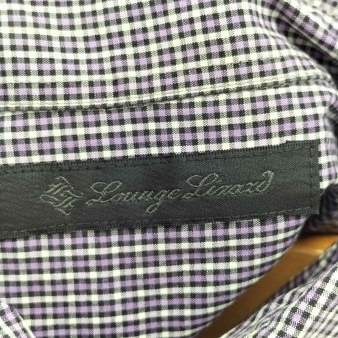 ラウンジリザード LOUNGELIZARD エポレット付き ショートスリーブ チェックシャツ メンズ JPN:1