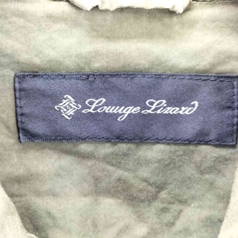 ラウンジリザード LOUNGELIZARD God Bless ワッペン ショートスリーブ ミリタリーシャツ メンズ