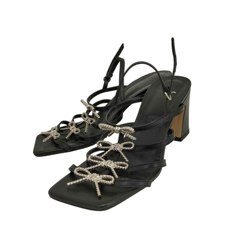 CLAUDIE PIERLOT Jewelled leather sandals ジュエル レザー サンダル レディース JPN:36