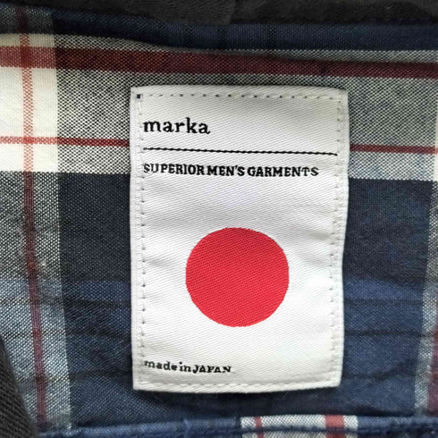 マーカ marka 両フラップ チェック フードシャツ メンズ JPN:1