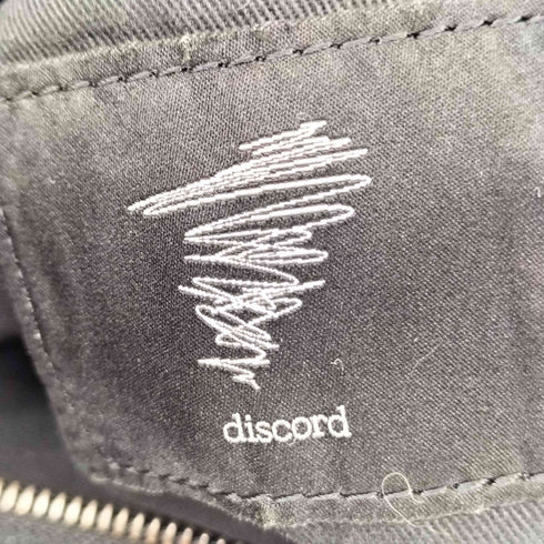 ディスコードヨウジヤマモト discord Yohji Yamamoto Painted Linen Y Bag カウレザー切替 ペインティング リネンYバッグ メンズ