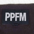 ピーピーエフエム PPFM メッセージ プリント フェイク スエード Uネック L/S 長袖 カットソー ネオグランジ Y2K メンズ JPN:L