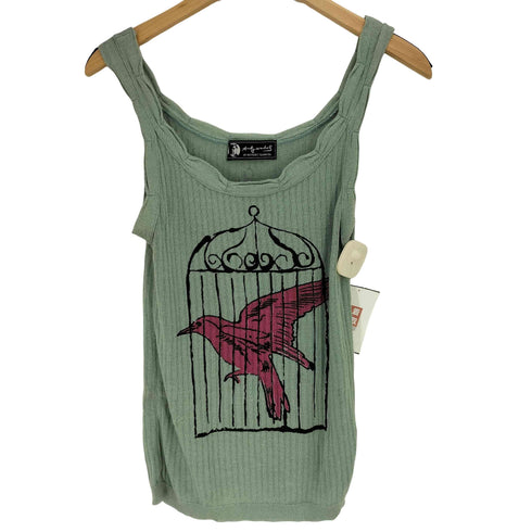 アンディウォーホルバイヒステリックグラマー andy warhol by HYSTERIC GLAMOUR 鳥かご birdcage ノースリーブ ニット タンクトップ Y2K レディース FREE