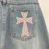 graver of anaheim ドットクロス デニムパンツ レディース JPN:M