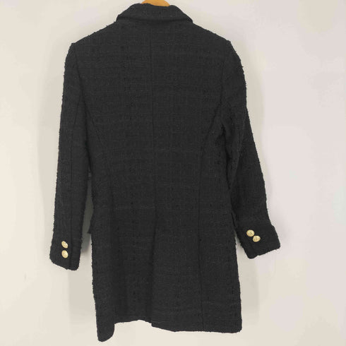 ザラ ZARA ツイード 金ボタン コート レディース 5