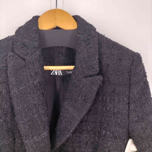 ザラ ZARA ツイード 金ボタン コート レディース 5