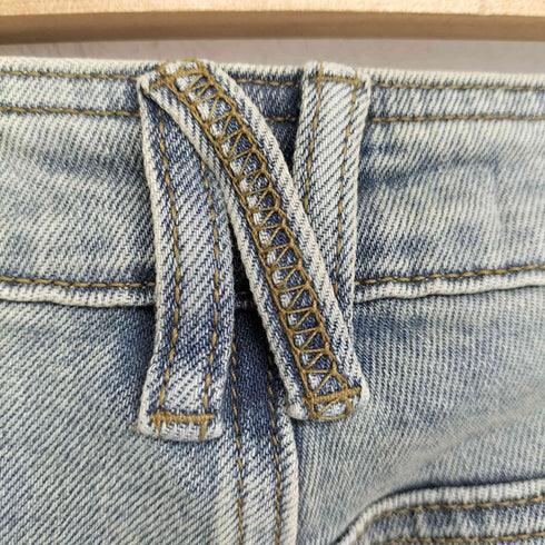 not knowing Line-Cut Cargo Flared Jeans 韓国ブランド Y2K レディース JPN:S