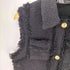 ザラ ZARA リンジトリム テクスチャー ベスト レディース import:XS