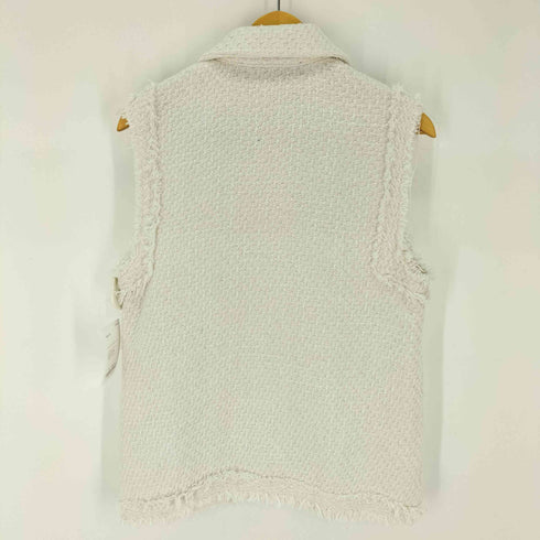 ザラ ZARA リンジトリム テクスチャー ベスト レディース import:XS