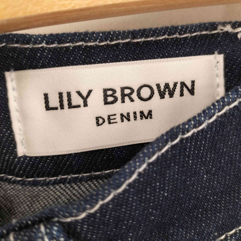リリーブラウン Lily Brown ストレッチセミフレアデニムパンツ レディース JPN:0