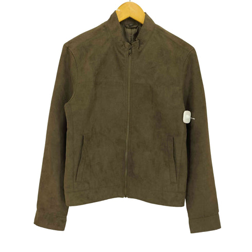 バナナリパブリック BANANA REPUBLIC スタンドカラー スウェードジャケット メンズ import:S