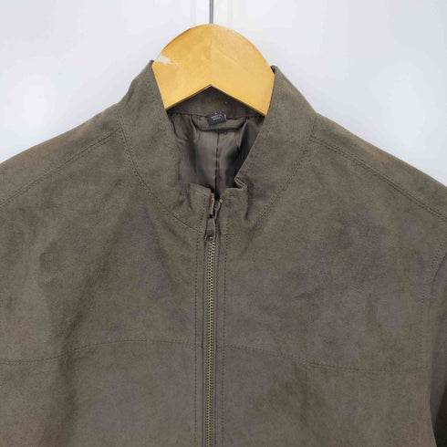 バナナリパブリック BANANA REPUBLIC スタンドカラー スウェードジャケット メンズ import:S