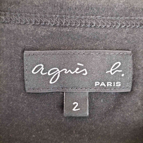 アニエスベー agnes b. PARIS フロントプリント 半袖 Tシャツ レディース US:0-2