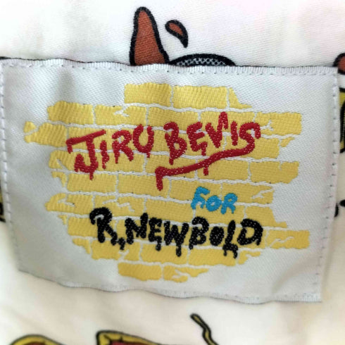 アールニューボールド R.NEWBOLD JIRO BEVIS コラボ 総柄 L/S 長袖 シャツ メンズ JPN:L