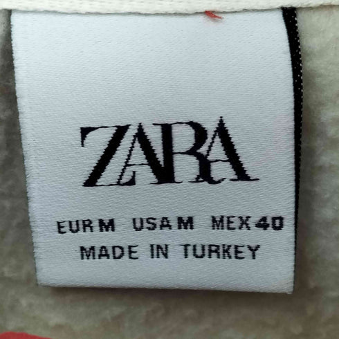 ザラ ZARA トリコカラー 切替 スイッチング ハイネック ハーフジップ フリース プルオーバー メンズ import:M