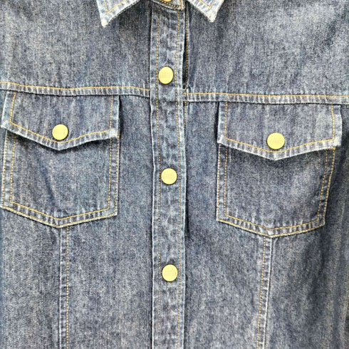 エディーバウアー Eddie Bauer DENIM コットンデニムシャツ レディース import:S