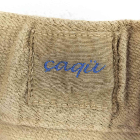 CAQU サキュウ リネン アンクル ボーイズ パンツ レディース 1