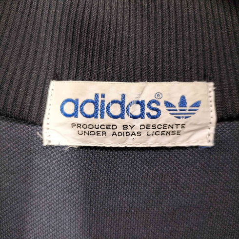 アディダス adidas 80S デサント製 ロゴ刺繍 3ストライプス トラックジャケット メンズ 4号