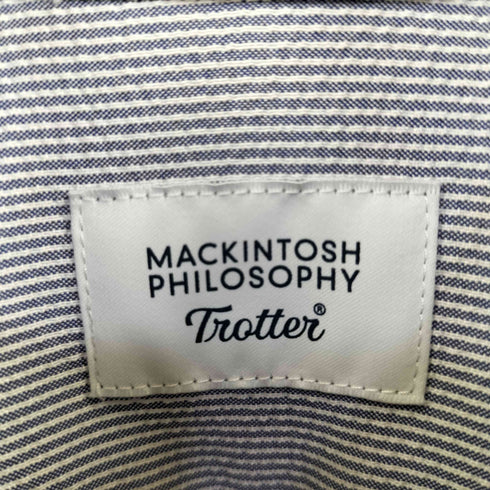 トロッターマッキントッシュフィロソフィー TROTTER MACKINTOSH PHILOSOPHY ボタンダウンシャツ サッカーストライプ メンズ US:38
