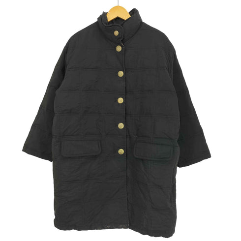 エトロ ETRO 裏地ペイズリー シルク 金ボタン キルティング スタンドカラーコート レディース import:M
