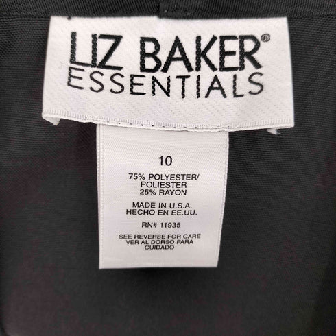 リズベイカー liz baker USA製 ポリエステル レーヨン テーラードジャケット レディース US:10